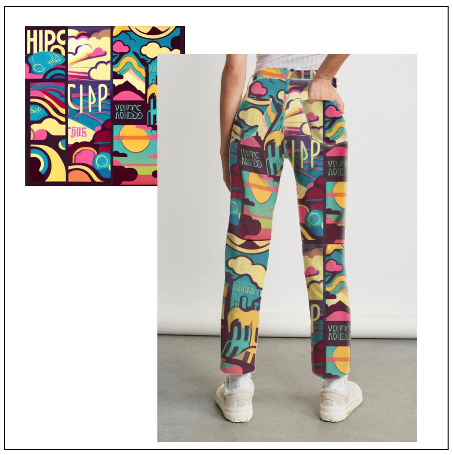 Graffiti Hip Trousers